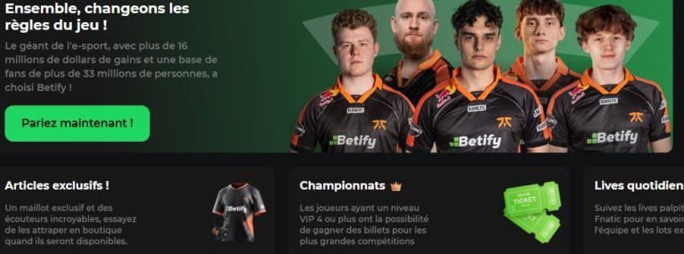 Betify Casino codes promotionnels